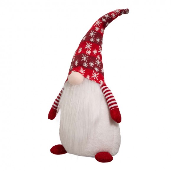Glitzhome Glitzhome 24"H Fabric Christmas Gnome Standing Décor