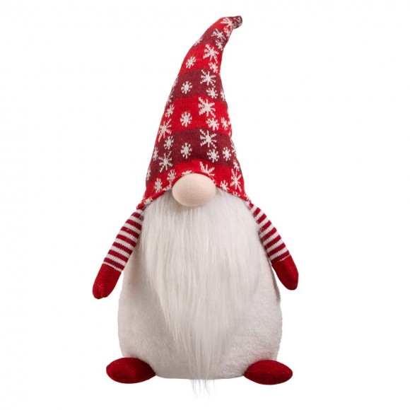 glitzhome Glitzhome 24"H Fabric Christmas Gnome Standing Décor