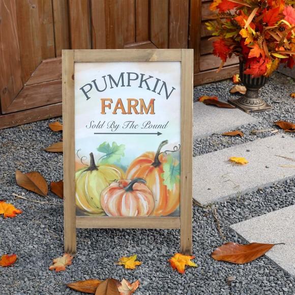 Glitzhome Glitzhome 24"H Fall Wooden Porch Sign/Standing Decor