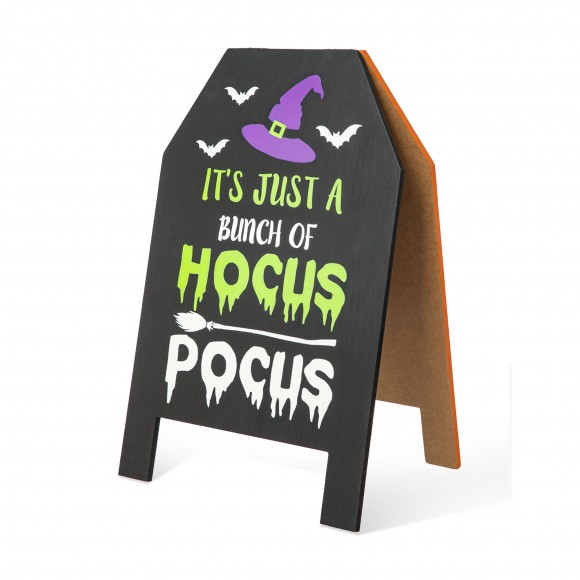 glitzhome Glitzhome 24"H Halloween & Fall Double Sided Standing Easel Porch Sign