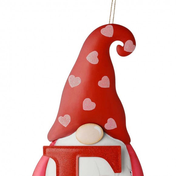 Glitzhome Glitzhome 24"H Set Of 4 Metal Valentine's LOVE Gnome Yard Stake Or Hanging Sign (Two Functions)