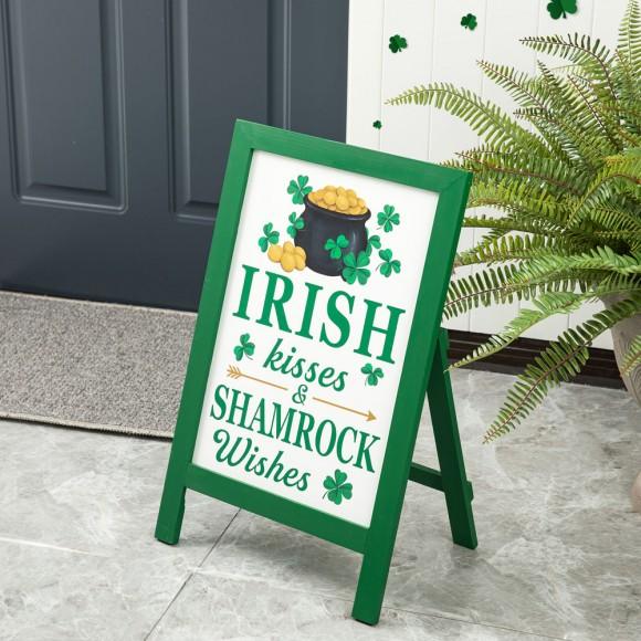 Glitzhome Glitzhome 24"H St. Patrick's Wooden Porch Sign