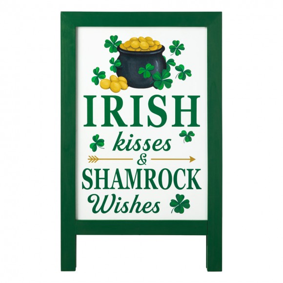 Glitzhome Glitzhome 24"H St. Patrick's Wooden Porch Sign