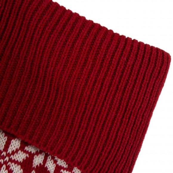 Glitzhome Glitzhome 24"L Knitted Acrylic Christmas Stocking W/Snowflake