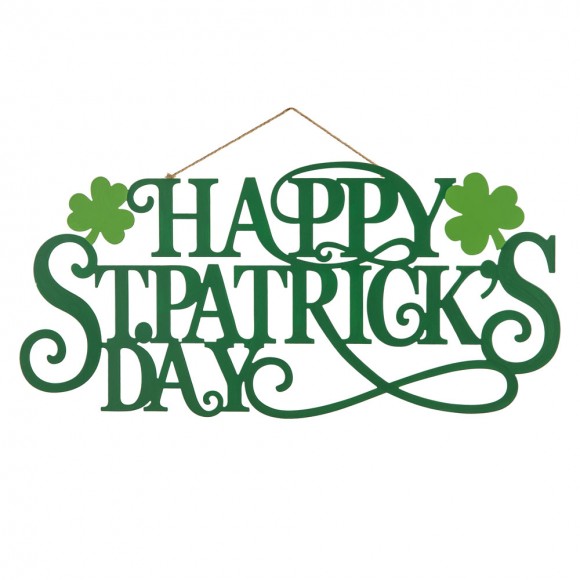 glitzhome Glitzhome 24"L Metal "HAPPY St.Patrick's Day" Wall Decor