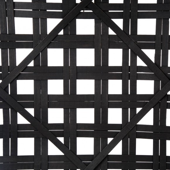 Glitzhome Glitzhome 24"L Vintage Black Bamboo Basket