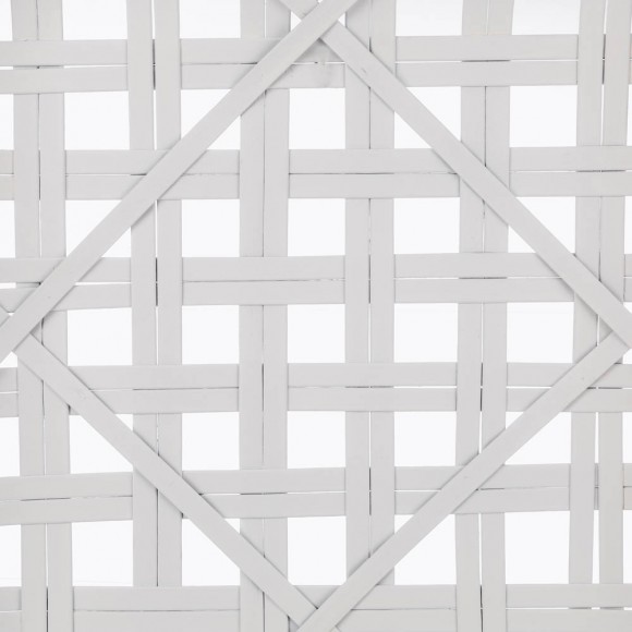 Glitzhome Glitzhome 24"L Vintage White Bamboo Basket