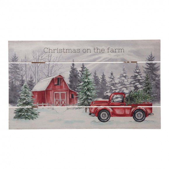 glitzhome Glitzhome 24"L Wooden Farmhouse Hanging Wall Decor