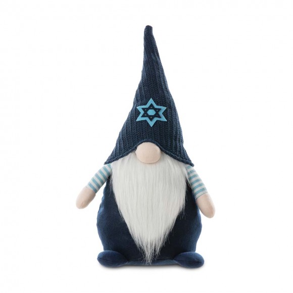 glitzhome Glitzhome 25.5"H Fabric Hanukkah Gnome Standing Decor
