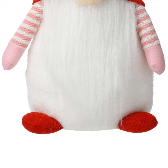 Glitzhome Glitzhome 25.5"H Fabric Valentine's Gnome Standing Decor