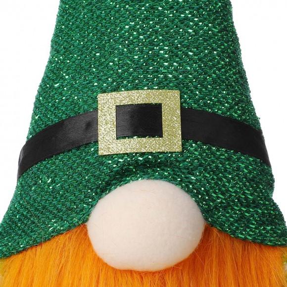 Glitzhome Glitzhome 25.5"H St. Patrick's Day Fabric Gnome Standing Decor