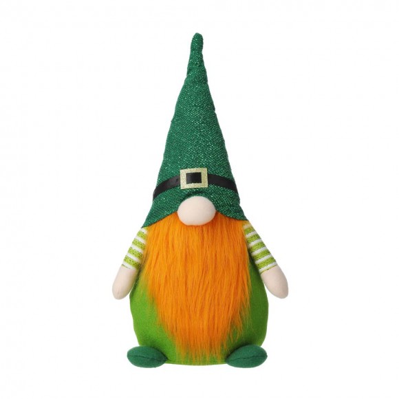 glitzhome Glitzhome 25.5"H St. Patrick's Day Fabric Gnome Standing Decor