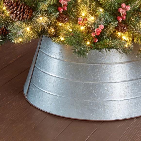 Glitzhome Glitzhome 26"D Galvanized Metal Tree Collar