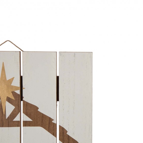Glitzhome Glitzhome 27.95"H Wooden Nativity Wall Decor