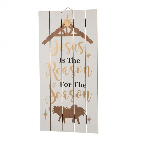 Glitzhome Glitzhome 27.95"H Wooden Nativity Wall Decor