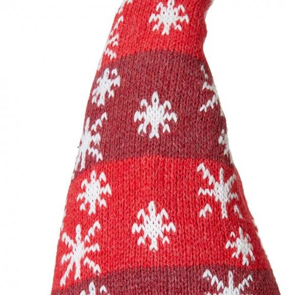 Glitzhome Glitzhome 28"H Fabric Christmas Gnome Shelf Sitter With Dangling Legs