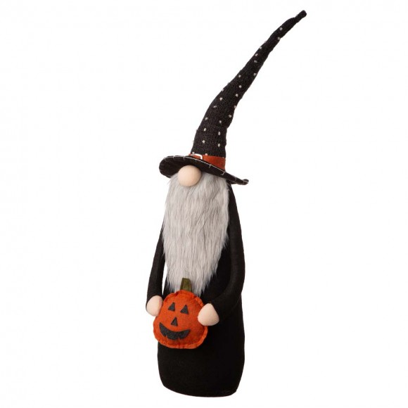 Glitzhome Glitzhome 28"H Halloween Fabric Gnome Standing Decor