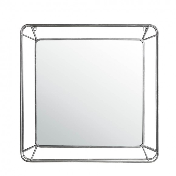 glitzhome Glitzhome 29.50"H Oversized Square Wall Mirror with Metal Frame