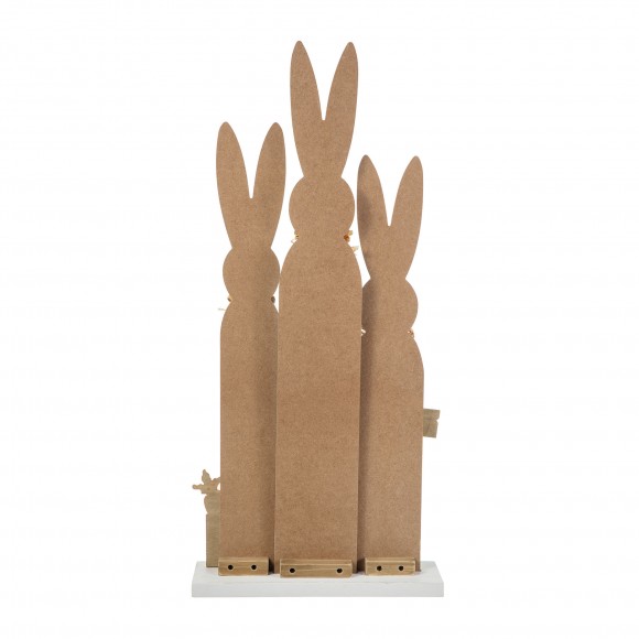 Glitzhome Glitzhome 29.75"H Easter Wooden Bunny Family Porch Decor(KD)