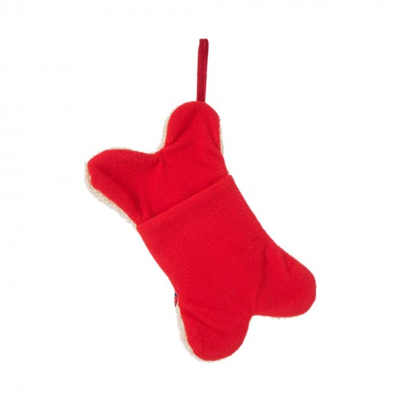 Glitzhome Glitzhome 2pk 12.50"L Bone Shape Hooked Christmas Stocking