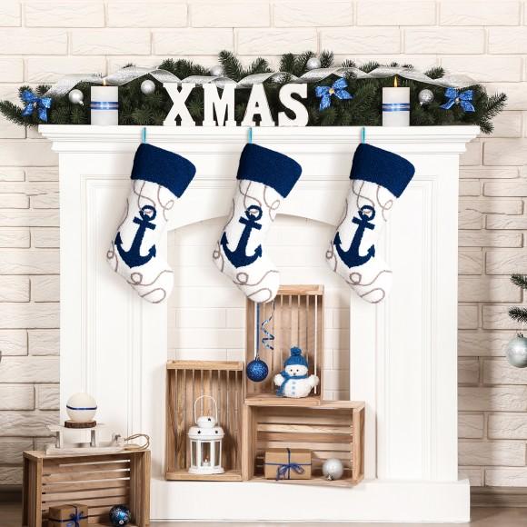 Glitzhome Glitzhome 2pk 19.00"L Hooked Stocking Anchor