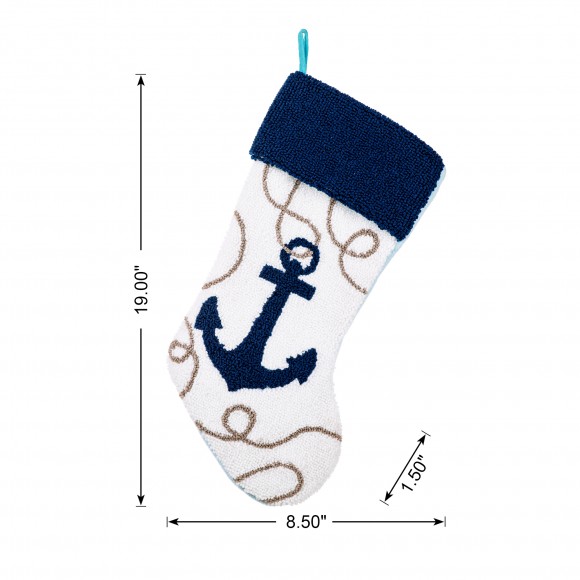 Glitzhome Glitzhome 2pk 19.00"L Hooked Stocking Anchor