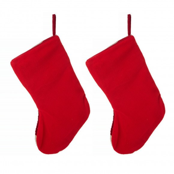 Glitzhome Glitzhome 2pk 20.00"L Hooked Stocking Dog