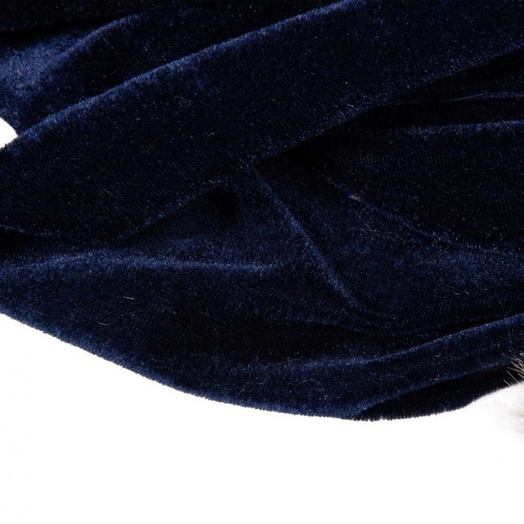 Glitzhome Glitzhome 2pk 21"L Navy Blue Sequin Christmas Stocking With Faux Fur Cuff