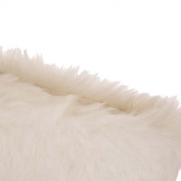 Glitzhome Glitzhome 2pk 21"L White Plush Christmas Stocking