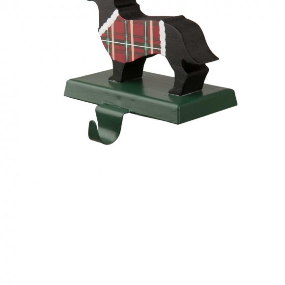 Glitzhome Glitzhome 2PK 5.92"H Wooden/Metal Dachshund Stocking Holder