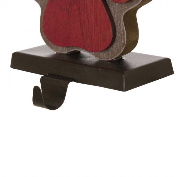 Glitzhome Glitzhome 2PK 6.30"H Wooden/Metal Paw Stocking Holder