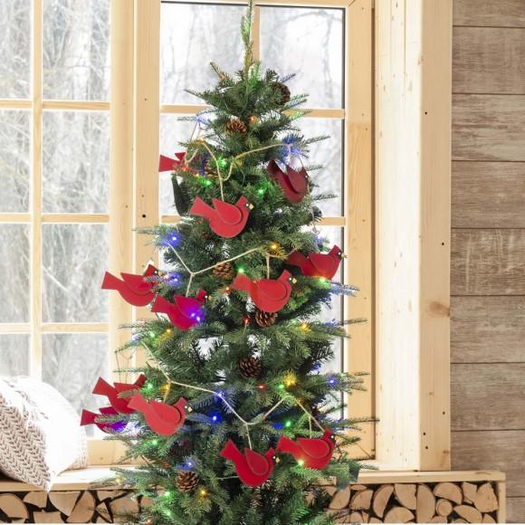 Glitzhome Glitzhome 2pk 72"L Metal Christmas Birds Garland