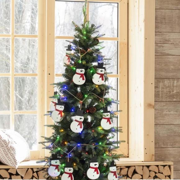 Glitzhome Glitzhome 2pk 72"L Metal Christmas Snowman Garland