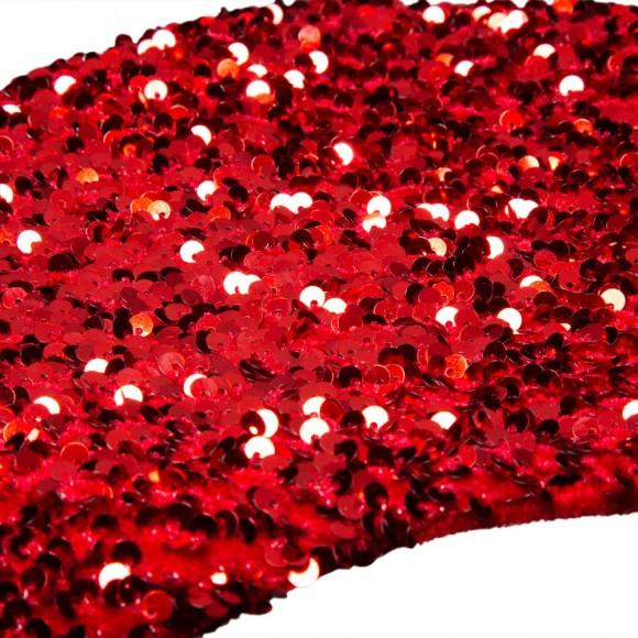 Glitzhome Glitzhome 2pk Red Sequin Christmas Stockings And 1 Tree Skirt Set Of 3