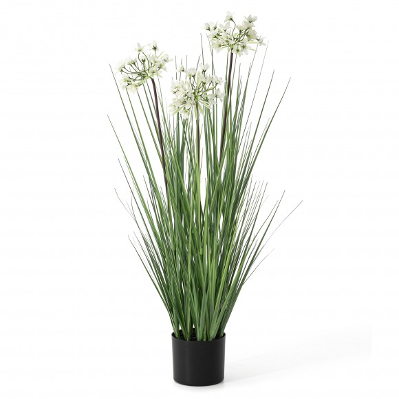 glitzhome Glitzhome 3.25ft. Onion Grass Artificial Plants in Pot