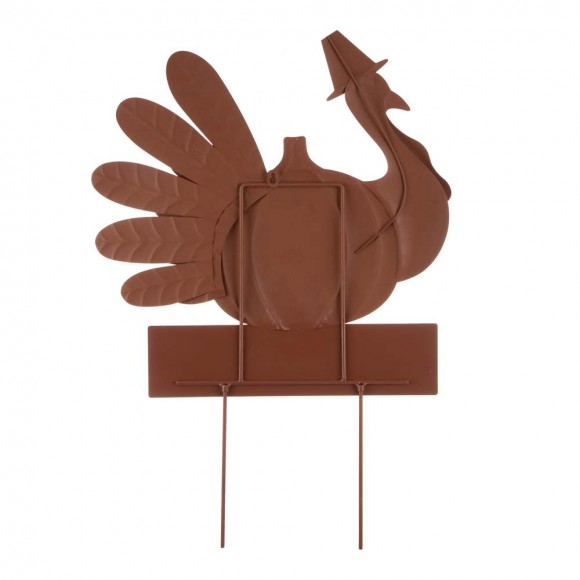 Glitzhome Glitzhome 30.00"H Thanksgiving Metal Turkey Yard Stake/Hanging Wall Decor (Two Function)