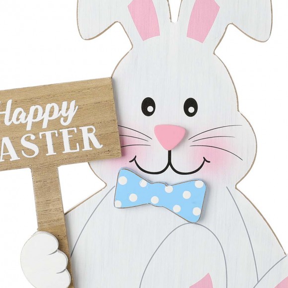 Glitzhome Glitzhome 30.75"H Easter Wooden Stacked Bunny Porch Decor