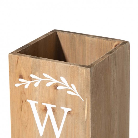 Glitzhome Glitzhome 30"H Double Sided Solid Wood Natural Boxed "WELCOME PORCH" Porch Sign