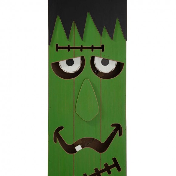 Glitzhome Glitzhome 30"H Lighted Wooden Frankenstein Porch Decor