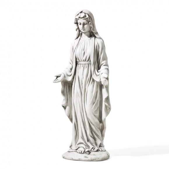 Glitzhome Glitzhome 30"H MGO Blessed Mother Mary Garden Statue