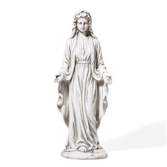 glitzhome Glitzhome 30"H MGO Blessed Mother Mary Garden Statue