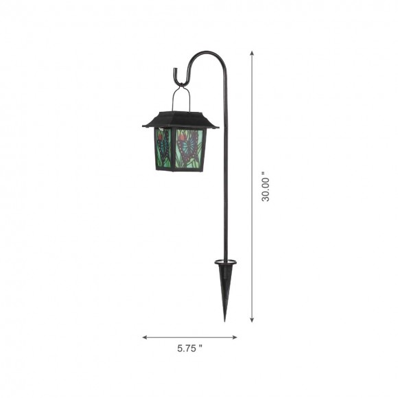 Glitzhome Glitzhome 30"H Solar Powered LED Pathway Light With A Garden Stake