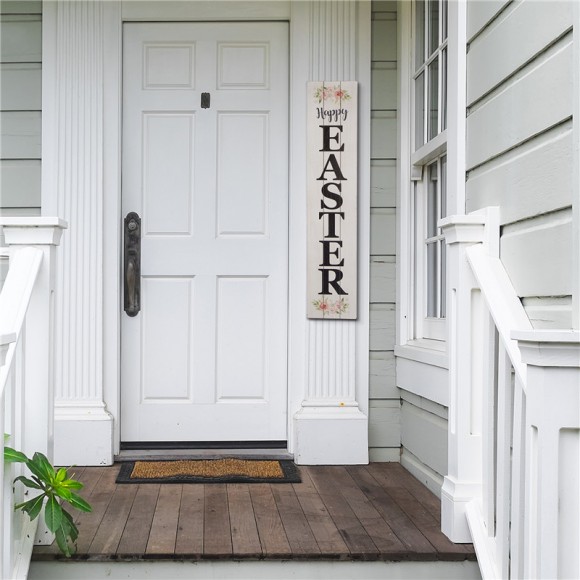 Glitzhome Glitzhome 31.5"H Wooden Easter Word Sign Wall Decor