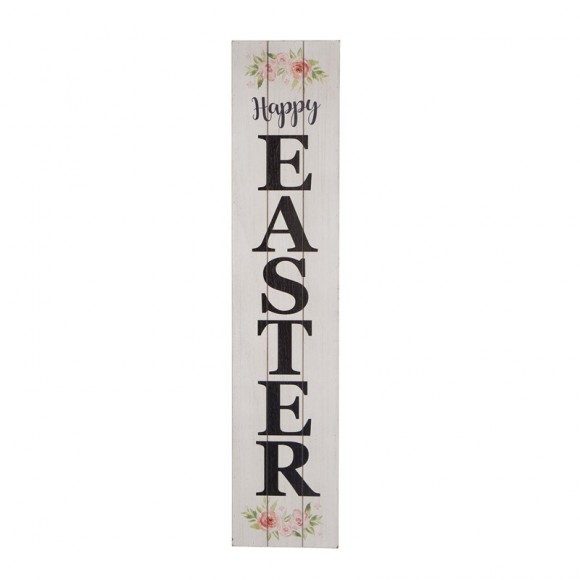 glitzhome Glitzhome 31.5"H Wooden Easter Word Sign Wall Decor