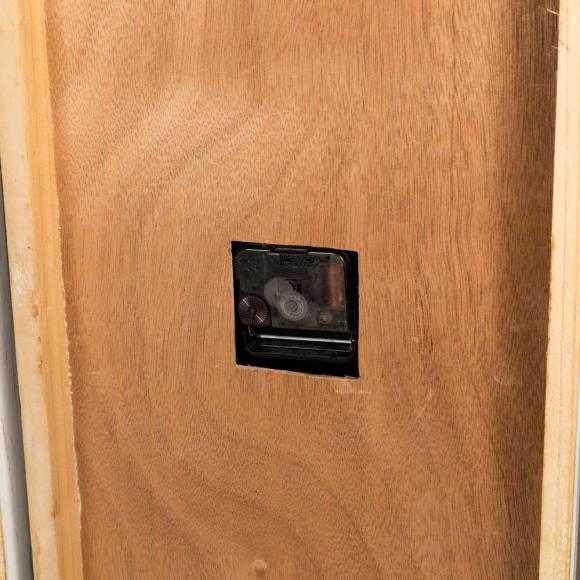 Glitzhome Glitzhome 31.50"D Oversized Farmhouse Wooden/Metal Wall Clock