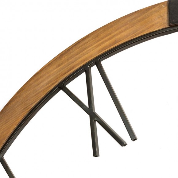 Glitzhome Glitzhome 31.50"D Oversized Modern Farmhouse Metal/Wooden Wall Clock