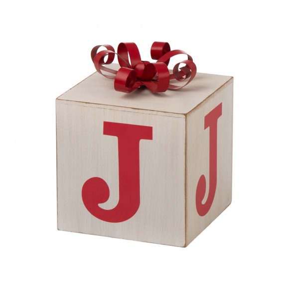 Glitzhome Glitzhome 31.89"H Wooden Block Wording Porch Sign - JOY