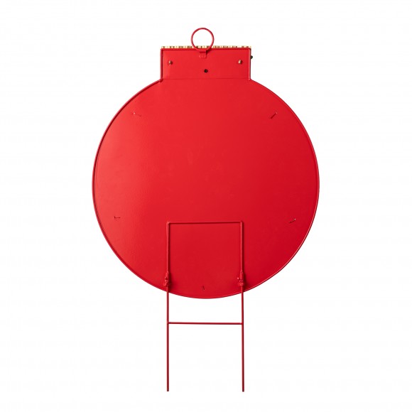 Glitzhome Glitzhome 32"H Large Metal Christmas Ornament Yard Stake Or Wall Decor(KD Two Function)