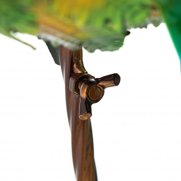 Glitzhome Glitzhome 32"H Metal Standing Peacock Garden Statue With Stakes (KD)