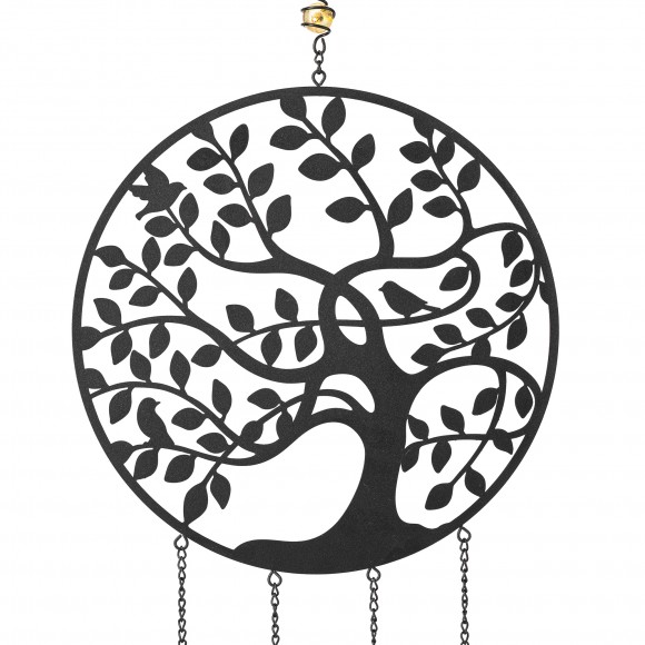 Glitzhome Glitzhome 32"H Metal Tree Of Life Windchime With Bells